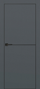 Товар Межкомнатная дверь PX-19 черная кромка с 4-х ст. Графит матовый