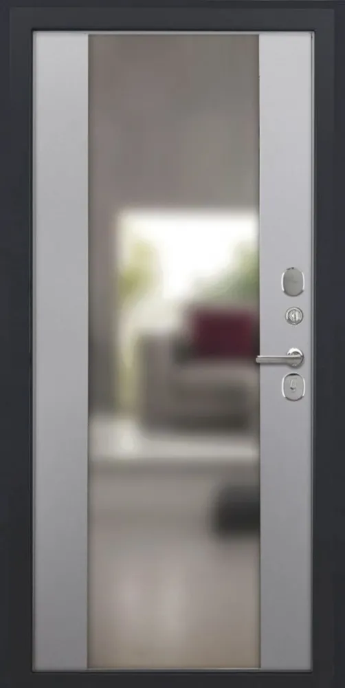 Товар Дверь ДвериПРО Л-45 Алиса (16мм, ПВХ Софт грей, зеркало) DPRO227541