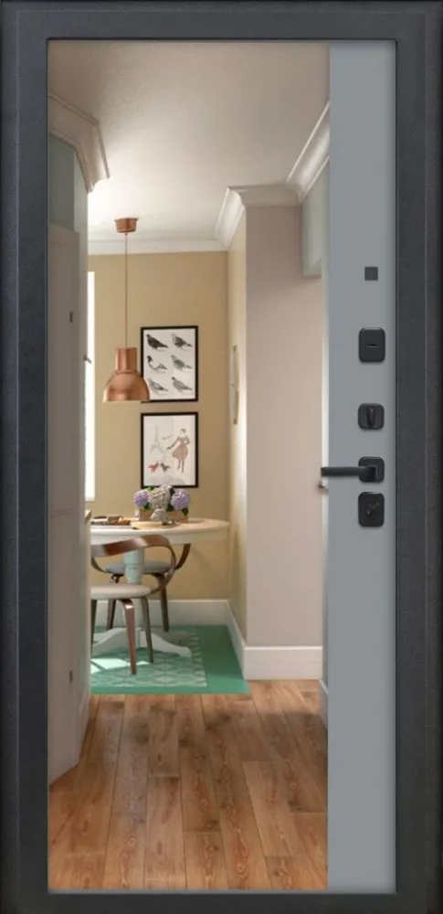 Товар Дверь ДвериПРО Модель 3КЛ-1106 ФЛЗ-23 Веллуто гриджио DPRO226531